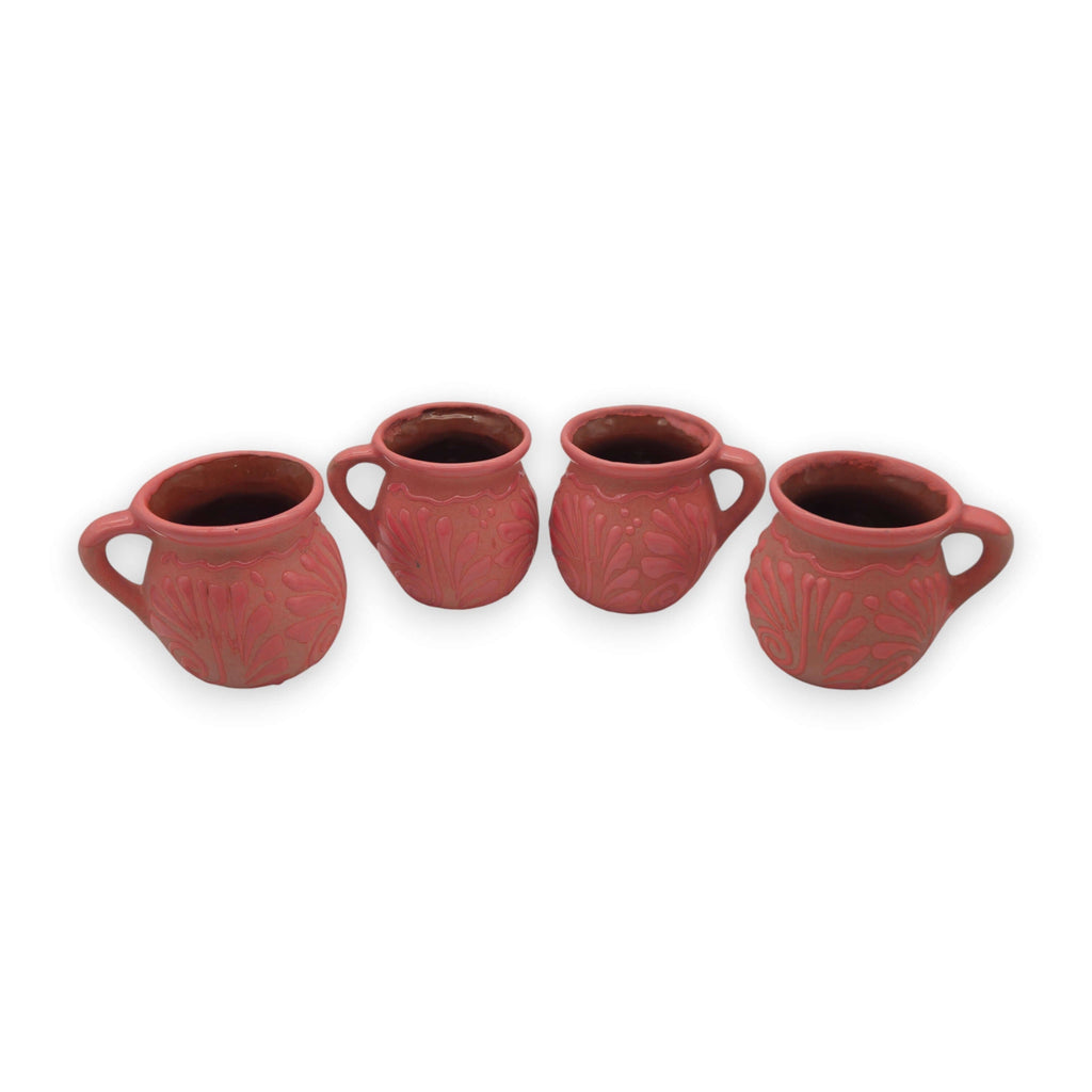 Pink Talavera Mug | Authentic Handmade Mexican Clay Jarrito