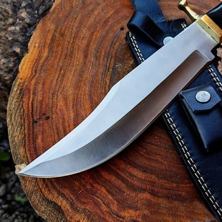 Handmade Bowie Knife – D2 Steel Blade & Buffalo Horn Handle