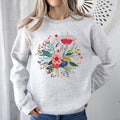 Circular Floral Folk Art Sweatshirt