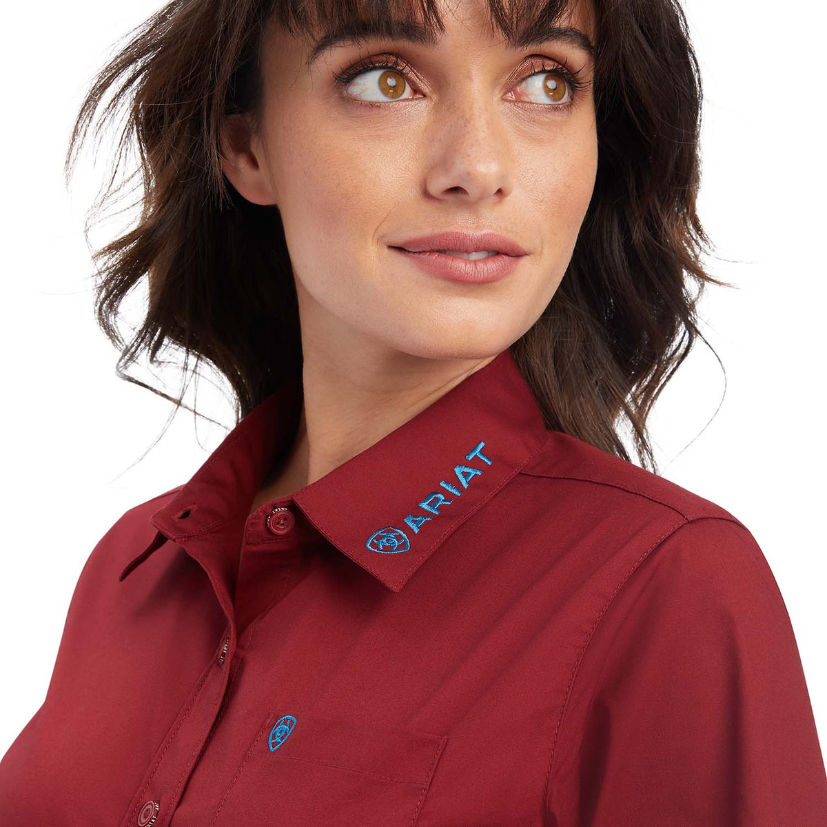 Ariat Women’s Team Kirby Wrinkle-Resistant Stretch Western Performance Shirt