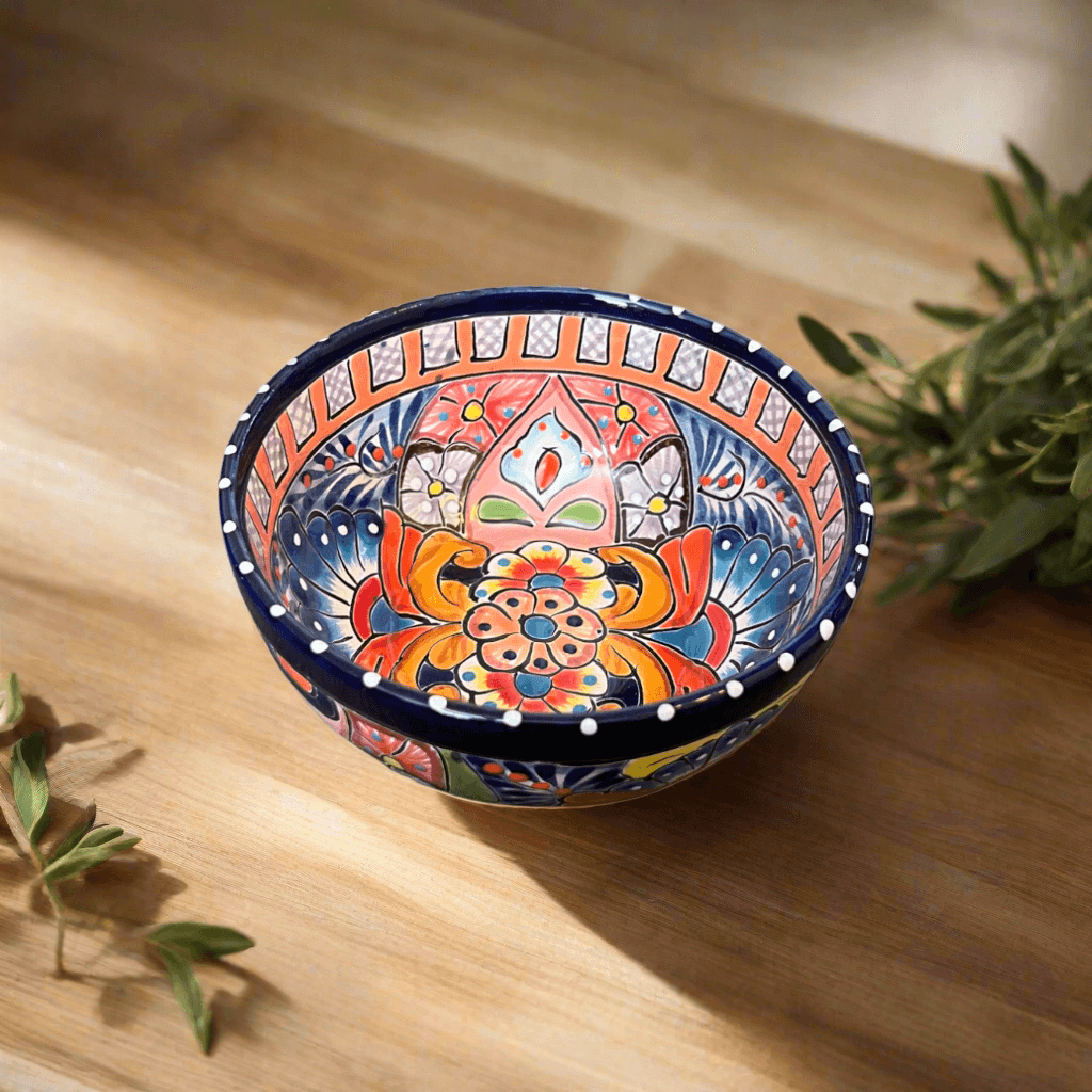 5" Colorful Talavera Ceramic Bowl | Mexican Dinnerware