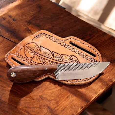 Western Frontier Cowboy Knife – Rosewood Handle