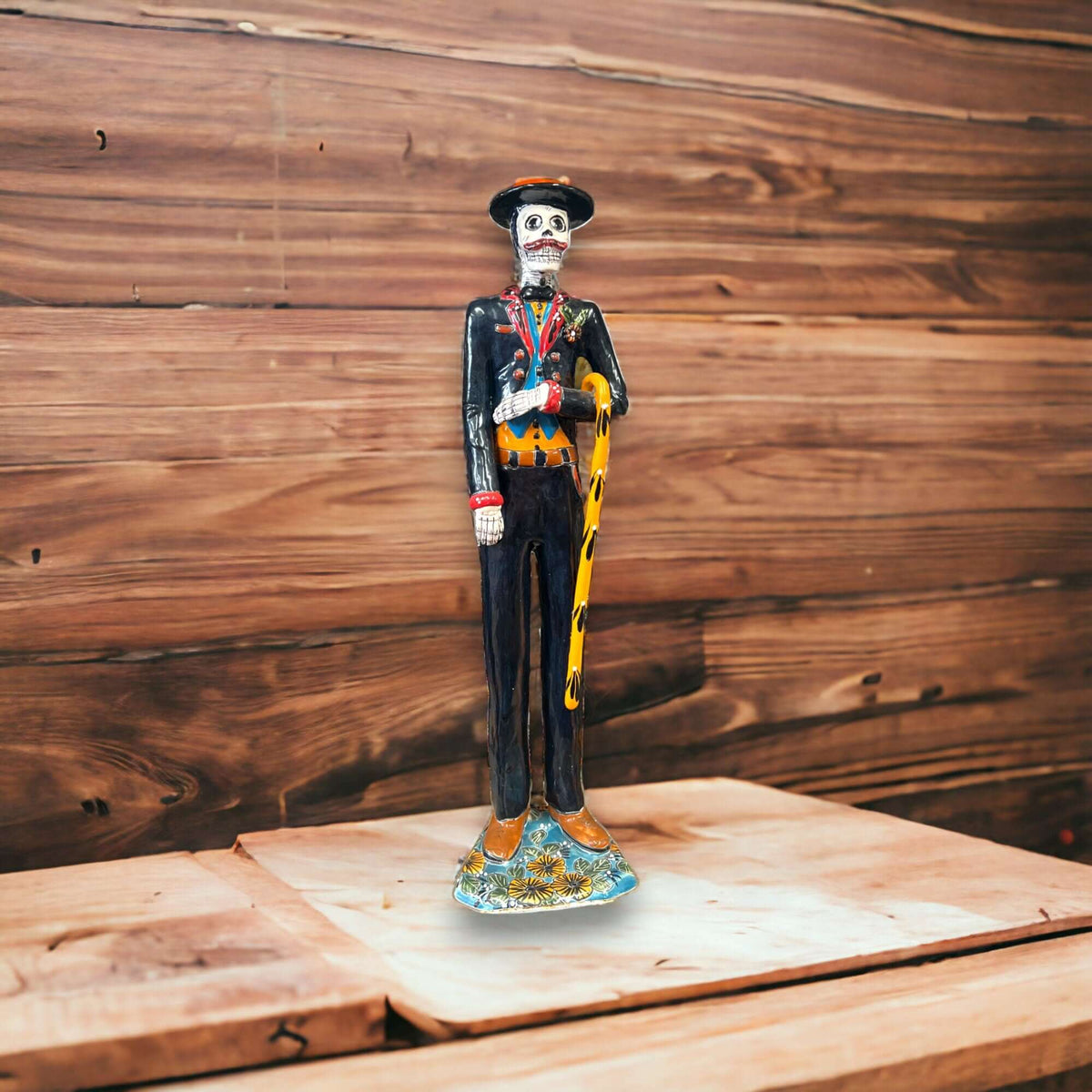 Talavera Skeleton Bride & Groom Set | Day of the Dead Pottery