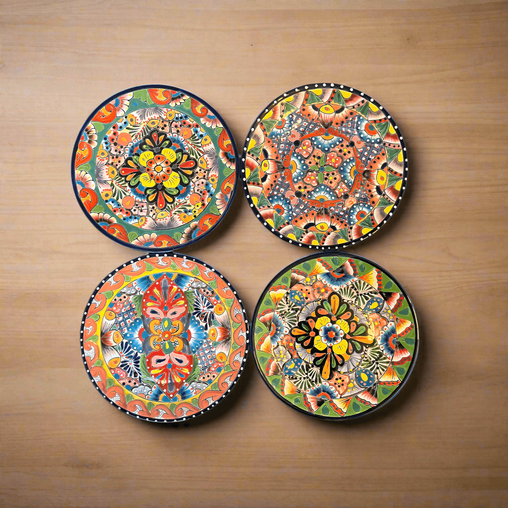 10" Talavera Dinner Plate | Colorful Mexican Dinnerware