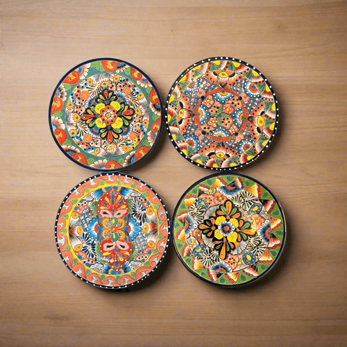 10" Talavera Dinner Plate | Colorful Mexican Dinnerware