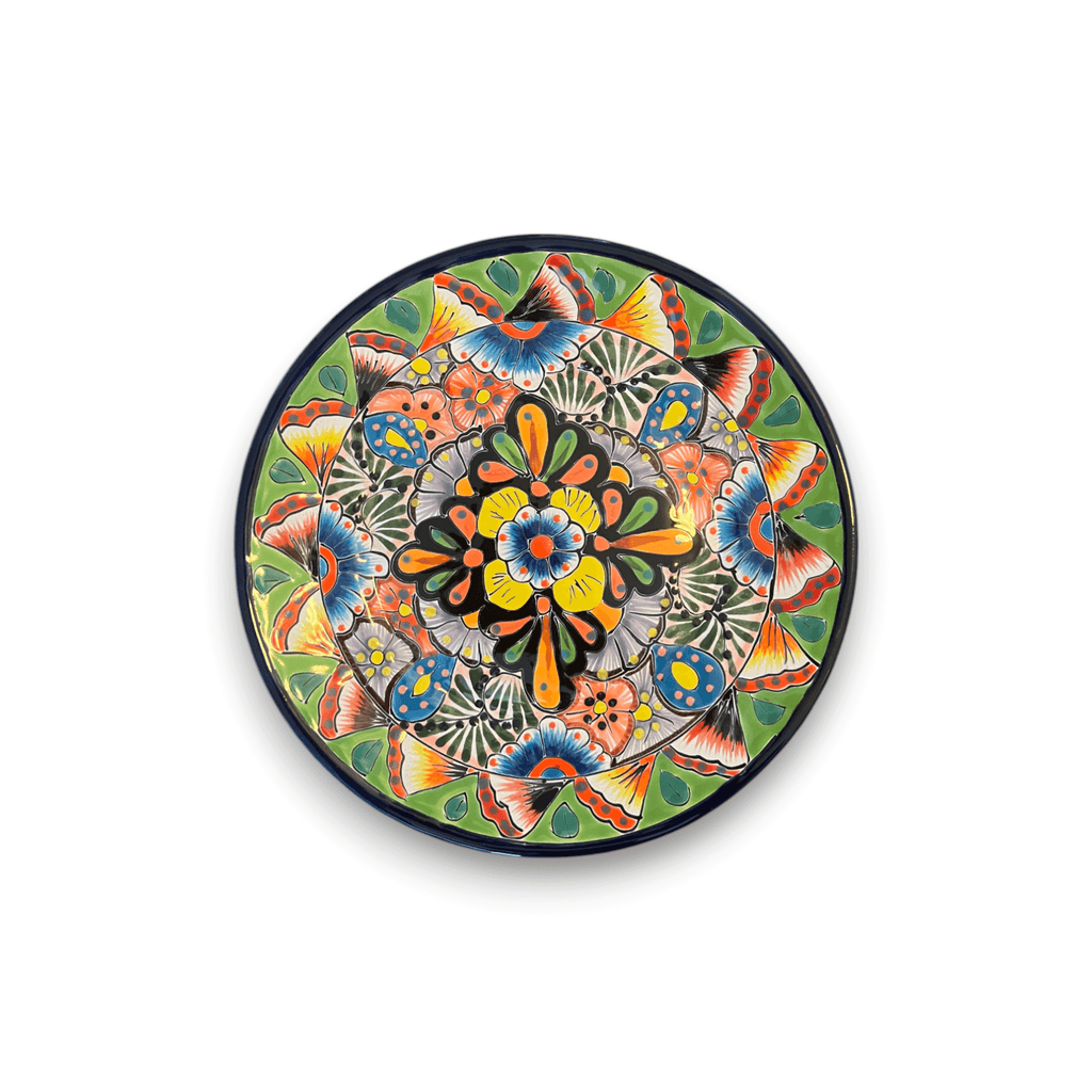 10" Talavera Dinner Plate | Colorful Mexican Dinnerware