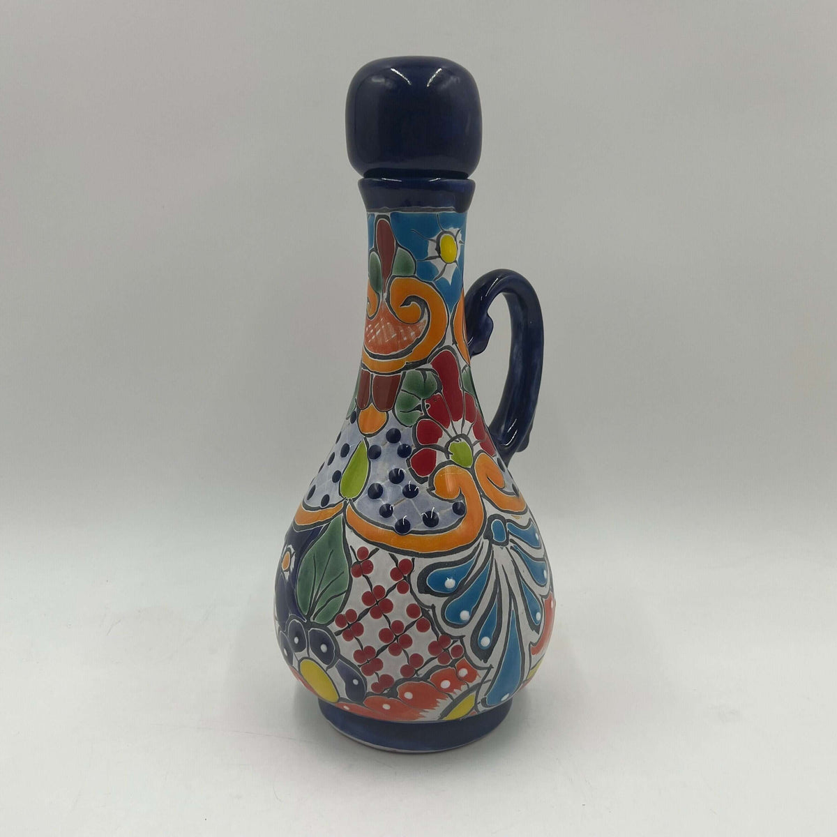 Talavera Decanter with 6 Shot Glasses | Hand-Painted Mexican Set