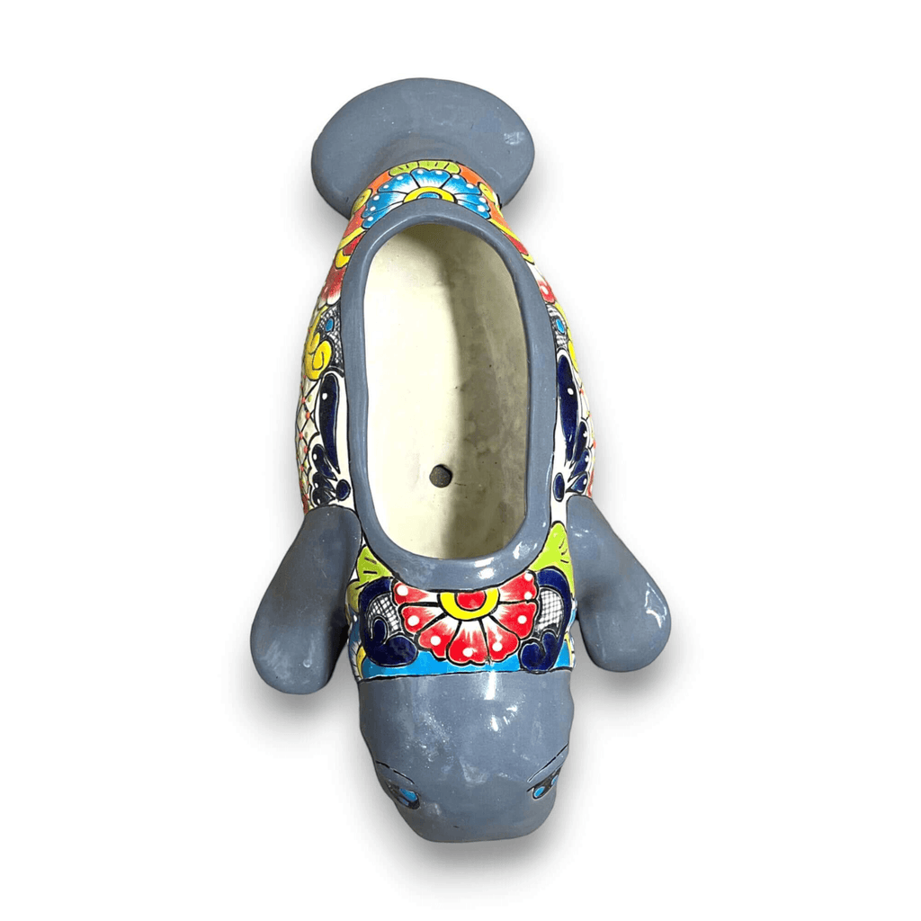 Mexican Handmade Seal Planter | Colorful Talavera Seal