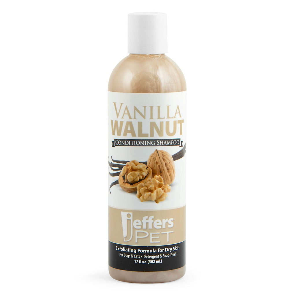 Jeffers Pet Vanilla Walnut Exfoliating Dog & Cat Conditioning Shampoo