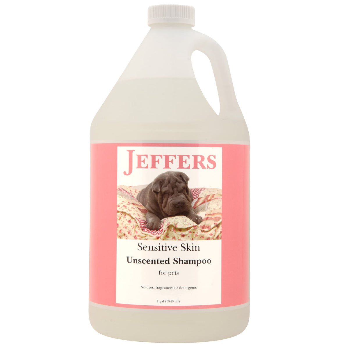 Jeffers Pet Sensitive Skin Unscented, Dye-Free, Fragrance-Free & Detergent-Free Pet Shampoo