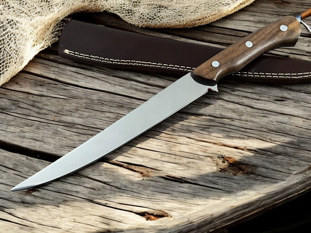 Premium 13.4" Handmade Fillet Knife with Rosewood Handle