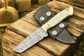 Traditional Cowboy Knife – Damascus Tanto