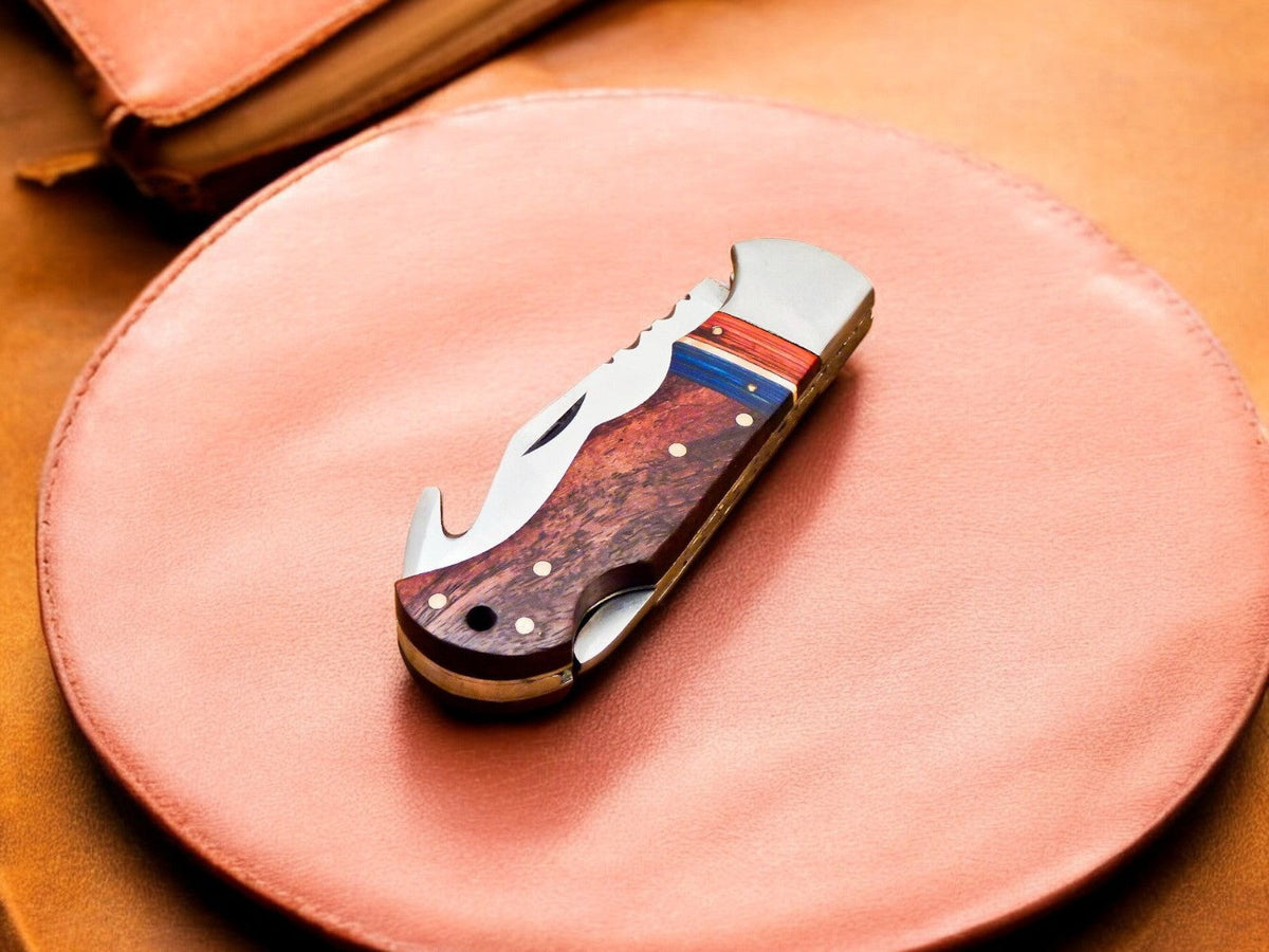 Custom Handmade Stainless Steel Pocket Knife – 3"