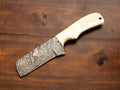 Custom Handmade Damascus Bull Cutter Knife 8"