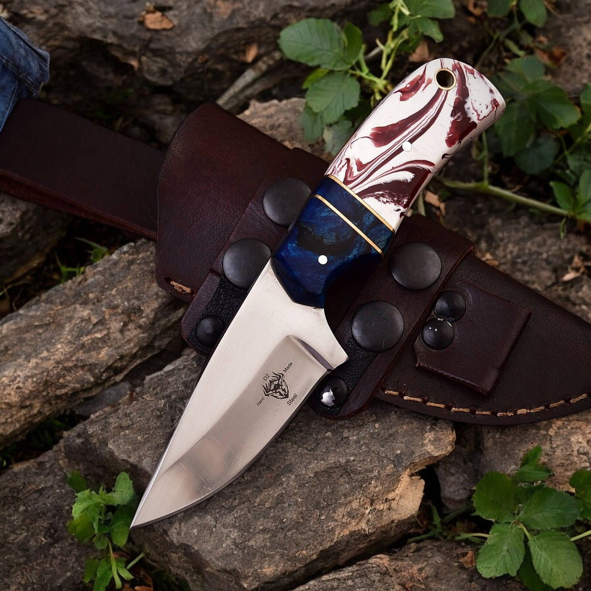 Custom Handmade Hunting Knife – High-Carbon Steel Blade