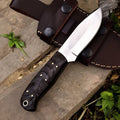 Premium Handmade Hunting Knife with Sheep Horn Handle