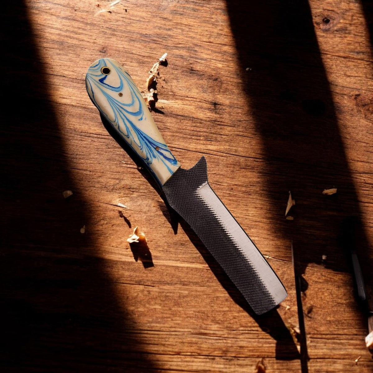 Custom Handmade Bull Cutter Knife – 8" File Tool Steel