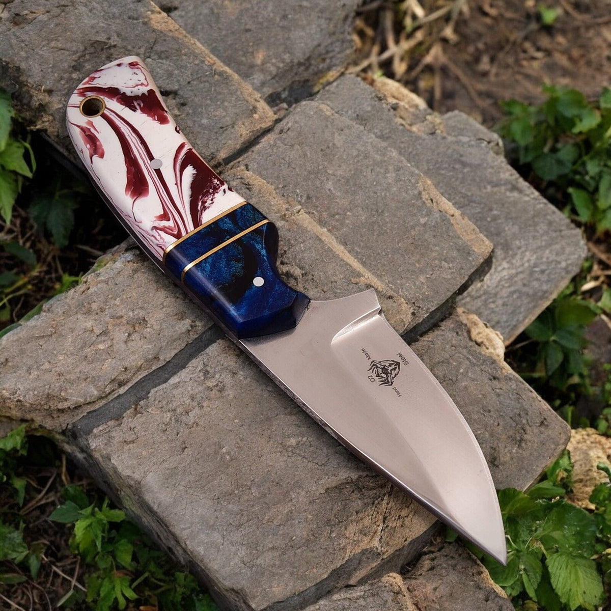 Custom Handmade Hunting Knife – High-Carbon Steel Blade