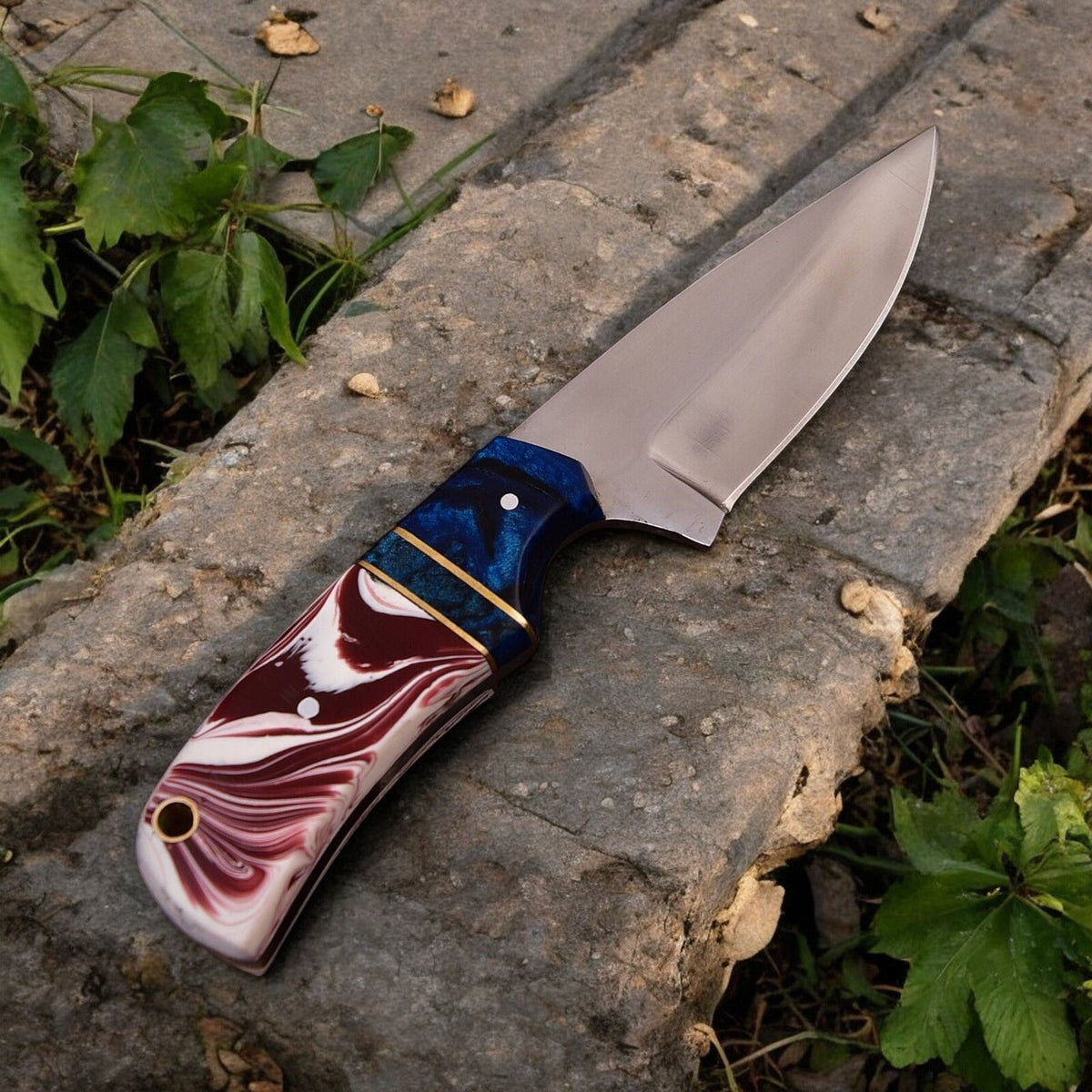 Custom Handmade Hunting Knife – High-Carbon Steel Blade
