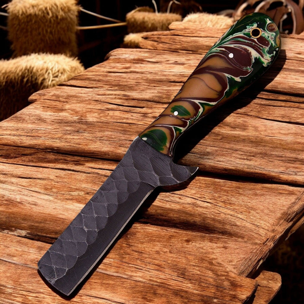 Handmade Bull Cutter Knife – 8" High Carbon Steel Blade