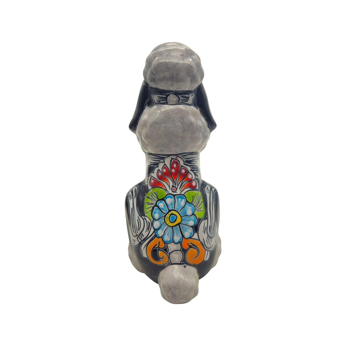 Talavera Poodle Statue | Day of the Dead Ceramic Art
