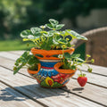 Talavera Strawberry Planter | Hand-Painted Mexican Pot