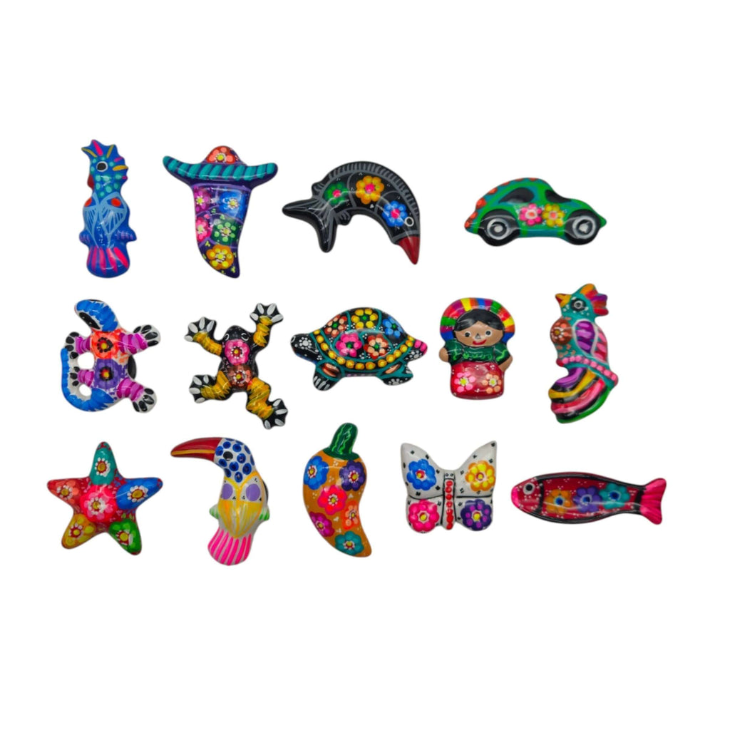 Guerrero Pottery Magnets | Assorted Mexican Fridge Magnets