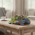 Mexican Handmade Seal Planter | Colorful Talavera Seal